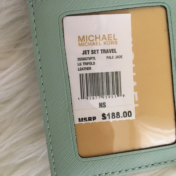 New Michael Kors jet set Large trifold wallet - Picture 5 of 8